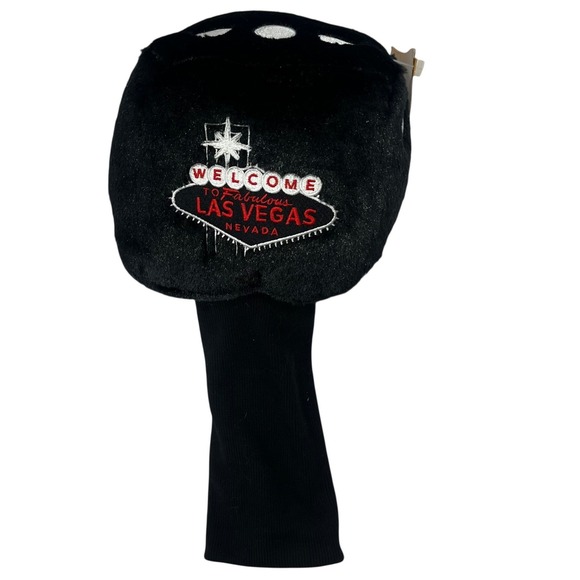 Winning Edge Other - Dice Golf Club Cover Welcome Las Vegas Nevad Black Red White Winning Edge NWT